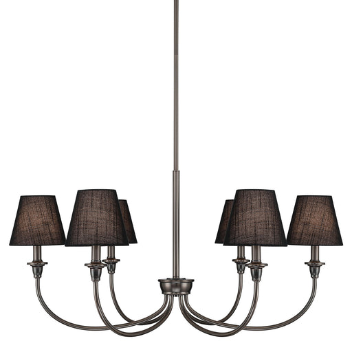 Six Light Chandelier Oil Rubbed Bronze