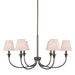 Golden - 1622-6 ORB-EHW - Six Light Chandelier - Oil Rubbed Bronze