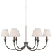 Golden - 1622-6 ORB-EPW - Six Light Chandelier - Oil Rubbed Bronze