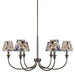 Golden - 1622-6 ORB-HGB - Six Light Chandelier - Oil Rubbed Bronze