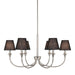 Golden - 1622-6 PN-EHB - Six Light Chandelier - Polished Nickel