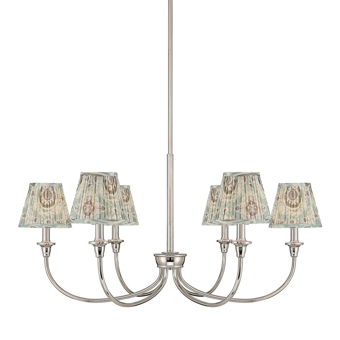 Golden - 1622-6 PN-HGA - Six Light Chandelier - Polished Nickel
