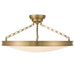 Golden - 1700-30SF BCB-EG - LED Semi-Flush Mount - Cameron - Brushed Champagne Brass