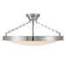 Golden - 1700-30SF PN-EG - LED Semi-Flush Mount - Cameron - Polished Nickel