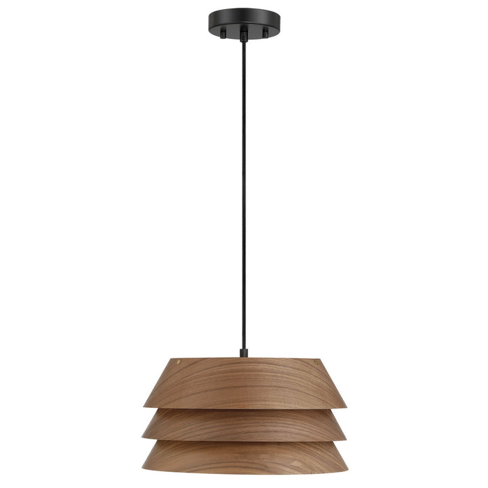 Golden - 3990-13 DWA - One Light Pendant - Aalto - Dark Walnut