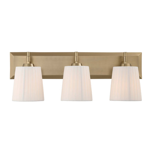 Brilia Three Light Vanity Brushed Champagne Brass