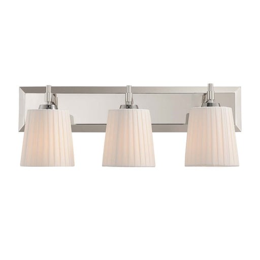 Brilia Three Light Vanity Polished Nickel