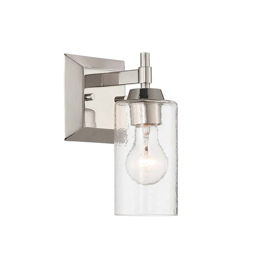 Brilia One Light Wall Sconce Vanity Polished Nickel