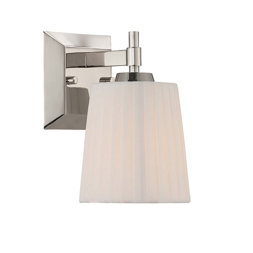 Brilia One Light Wall Sconce Vanity Polished Nickel