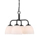 Golden - 6954-4P BLK-OP - Four Light Pendant - Dorinda - Matte Black