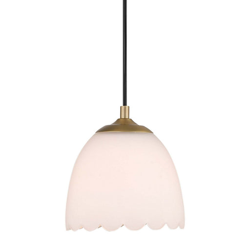 Golden - 6954-M1L BCB-OP - One Light Pendant - Dorinda - Brushed Champagne Brass