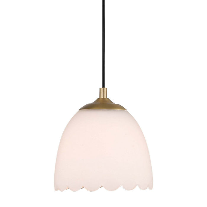 Golden - 6954-M1L BCB-OP - One Light Pendant - Dorinda - Brushed Champagne Brass