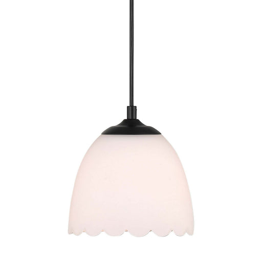 Golden - 6954-M1L BLK-OP - One Light Pendant - Dorinda - Matte Black