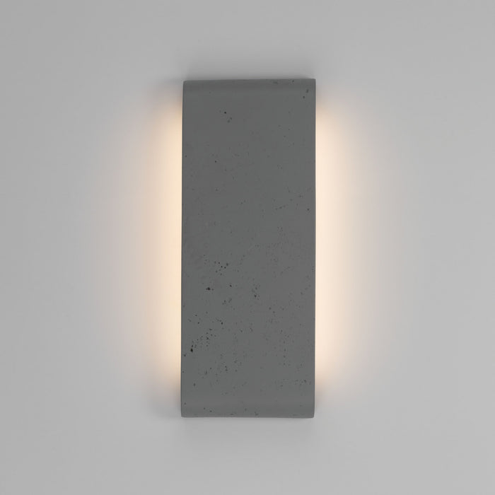 Golden - 7280-OWL16 GT - LED Outdoor Wall Mount - Stela - Gray Travertine