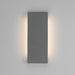 Golden - 7280-OWL16 GT - LED Outdoor Wall Mount - Stela - Gray Travertine