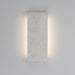 Golden - 7280-OWL16 WT - LED Outdoor Wall Mount - Stela - White Travertine