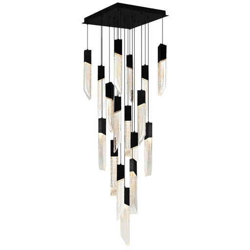 Petra LED Chandelier Black