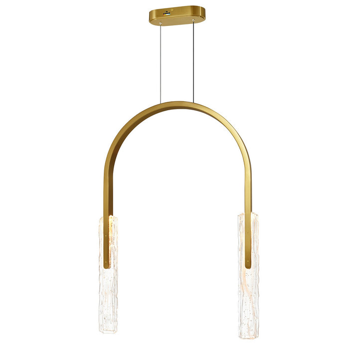 CWI Lighting - 1725P22-2-624 - LED Chandelier - Curva - Brass