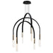CWI Lighting - 1725P38-6-101 - LED Chandelier - Curva - Black