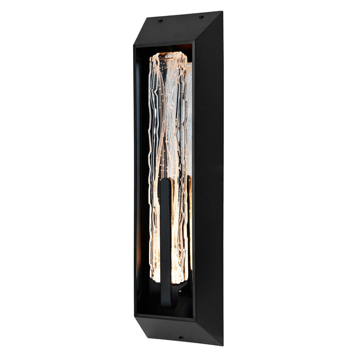 CWI Lighting - 1725W24-1-101-B - LED Outdoor Wall Mount - Curva - Sand Black