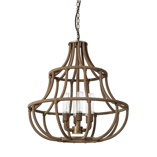 Yvette Outdoor Chandelier Light Bronze
