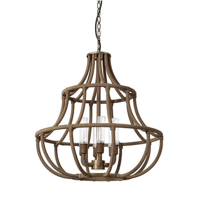 Palecek - 2216-79 - Outdoor Chandelier - Yvette - Light Bronze