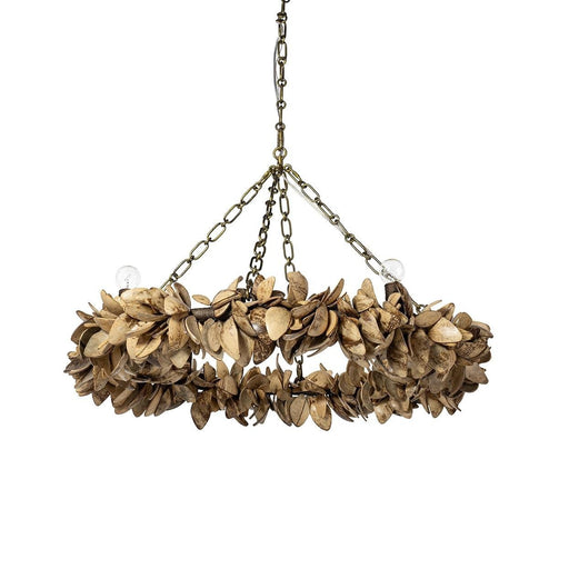 Siena Chandelier Antique Brass