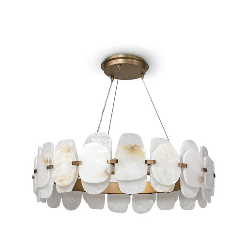 Charlize Chandelier Antique Brass
