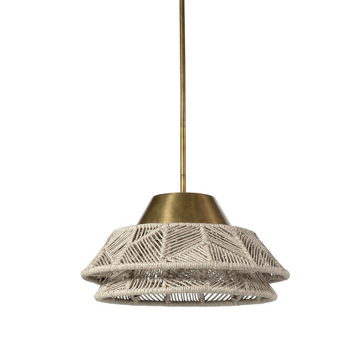 Salerno Outdoor Pendant Brass