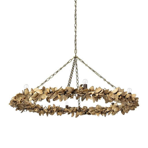 Siena Chandelier Antique Brass
