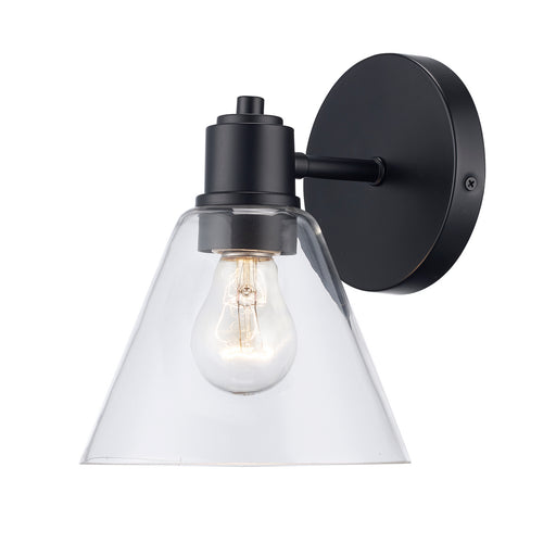 One Light Vanity Black