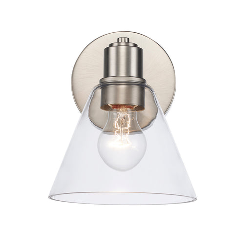 One Light Vanity Brushed Nickel