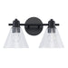 Trans Globe Imports - 22592 BK-CL - Two Light Vanity - Black