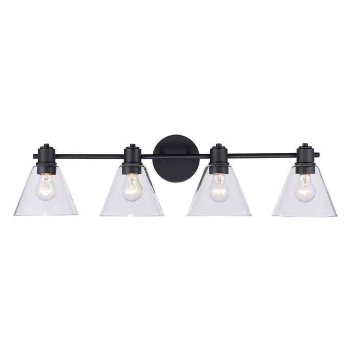 Trans Globe Imports - 22594 BK-CL - Four Light Vanity - Black
