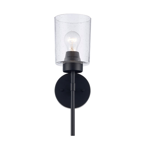 One Light Wall Sconce Black