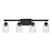 Trans Globe Imports - 22784 BK - Four Light Bath - Black