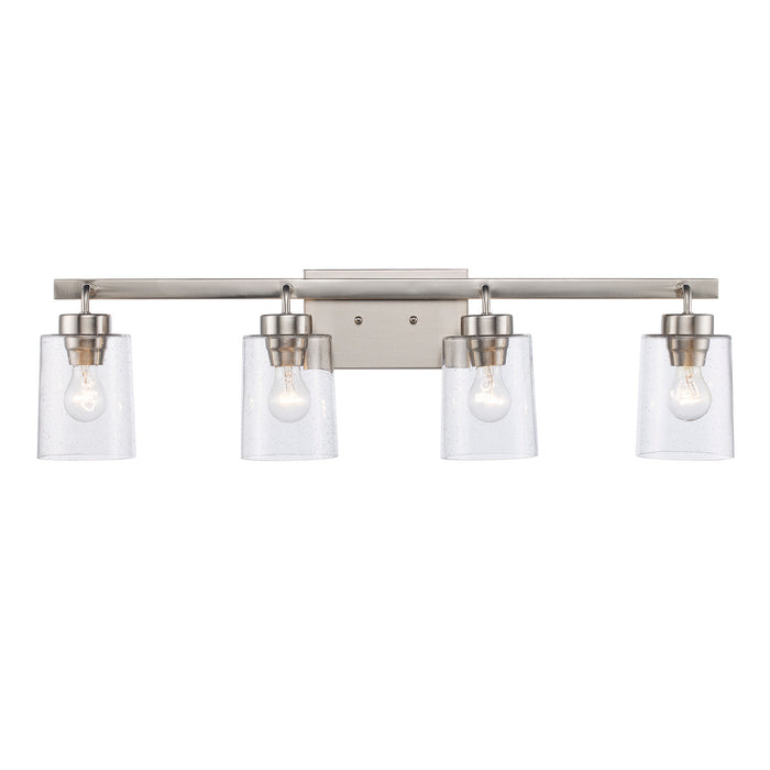 Trans Globe Imports - 22784 BN - Four Light Bath - Brushed Nickel