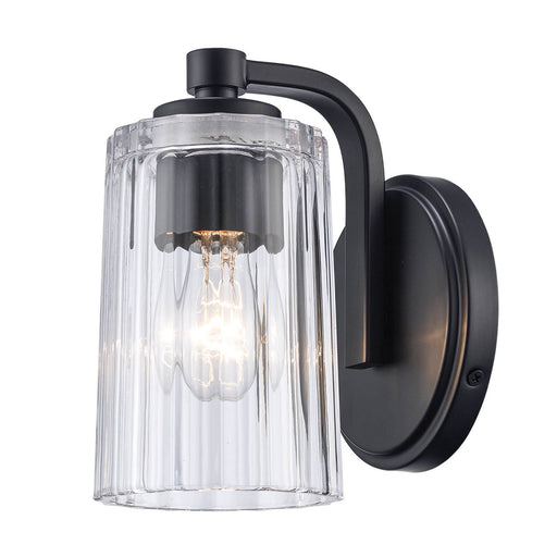 One Light Wall Sconce Black