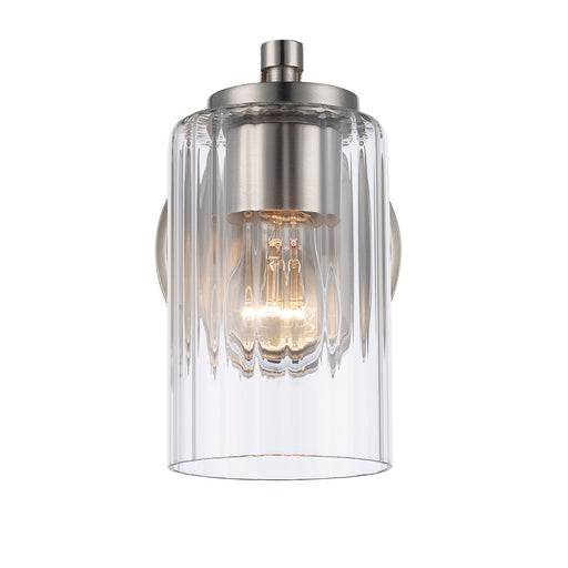 One Light Wall Sconce Brushed Nickel