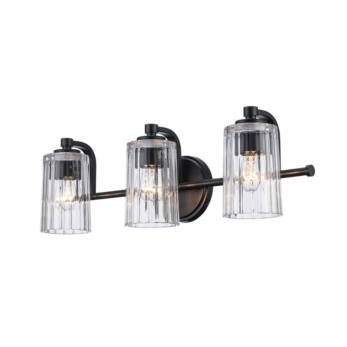 Trans Globe Imports - 22793 BK - Three Light Vanity - Black