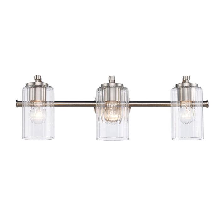 Trans Globe Imports - 22793 BN - Three Light Vanity - Brushed Nickel
