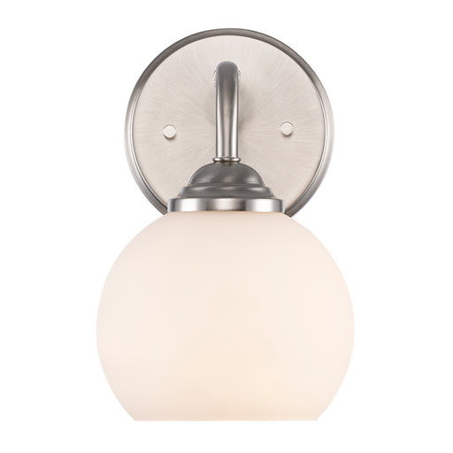 One Light Wall Sconce Brushed Nickel