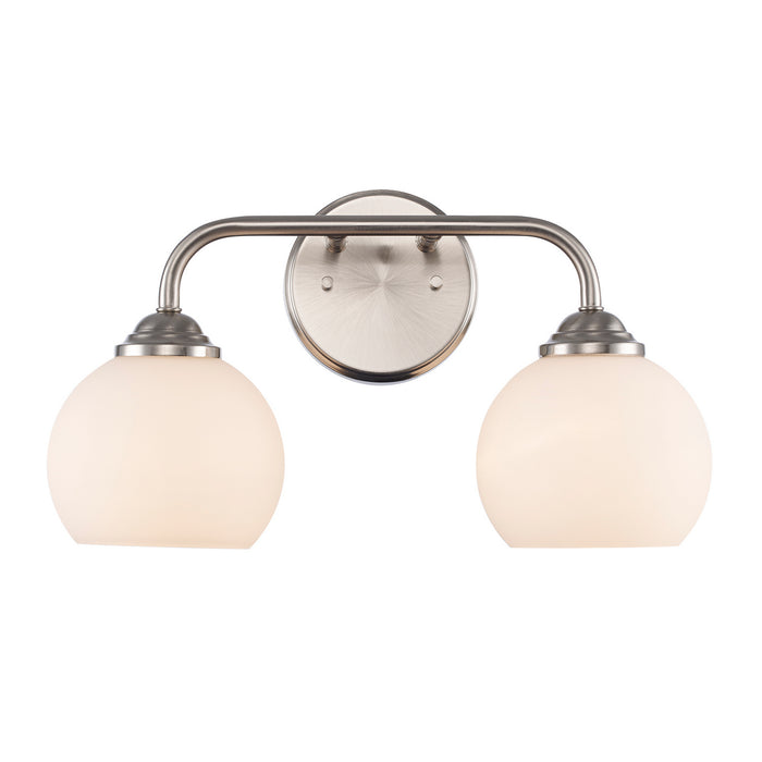 Trans Globe Imports - 22802 BN - Two Light Vanity - Brushed Nickel