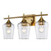 Trans Globe Imports - 71833 AG - Three Light Vanity - Antique Gold