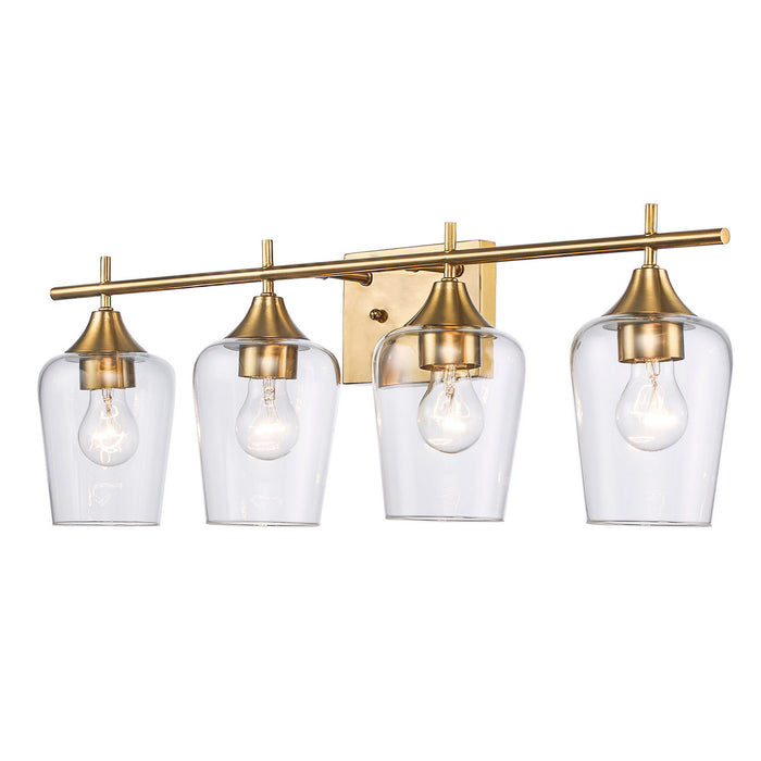 Trans Globe Imports - 71834 AG - Four Light Vanity - Antique Gold