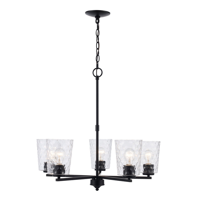 Trans Globe Imports - 71975 BK - Five Light Pendant - Black
