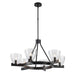 Trans Globe Imports - 71986 BK - Six Light Chandelier - Black