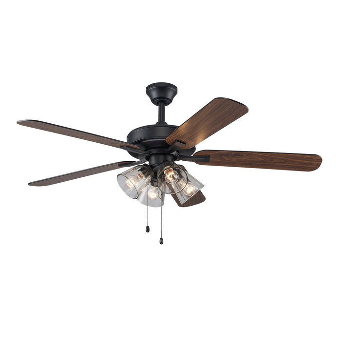 Trans Globe Imports - F-1051 BK-CL - 52" Ceiling Fan - Black