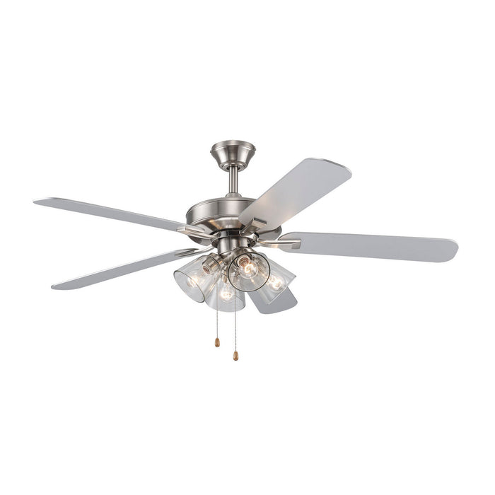 Trans Globe Imports - F-1051 BN-CL - 52" Ceiling Fan - Brushed Nickel
