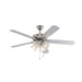 Trans Globe Imports - F-1051 BN-FR - 52" Ceiling Fan - Brushed Nickel